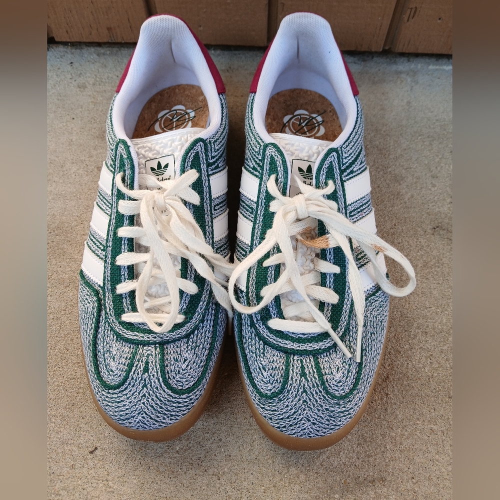 adidas Green White Red Athletic Shoes